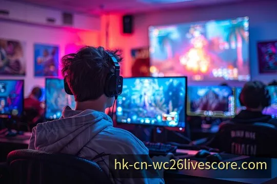 电竞赛事舞台与比赛环境画面